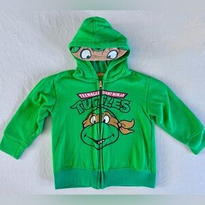 Teenage Mutant Ninja Turtles Hoodie Size 2-3T – Sweatshirt with Character Hood